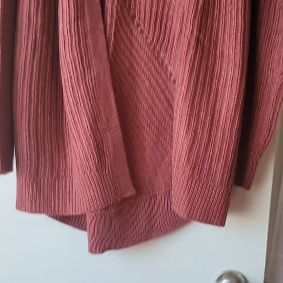 Moral Fiber Boho Cardigan Size Medium Rose - Picture 5 of 7